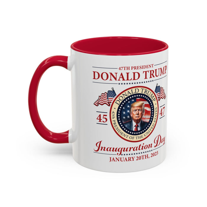 The 47th President of the United States Donald J. Trump Inauguration Color Mugs (12 Color Options)