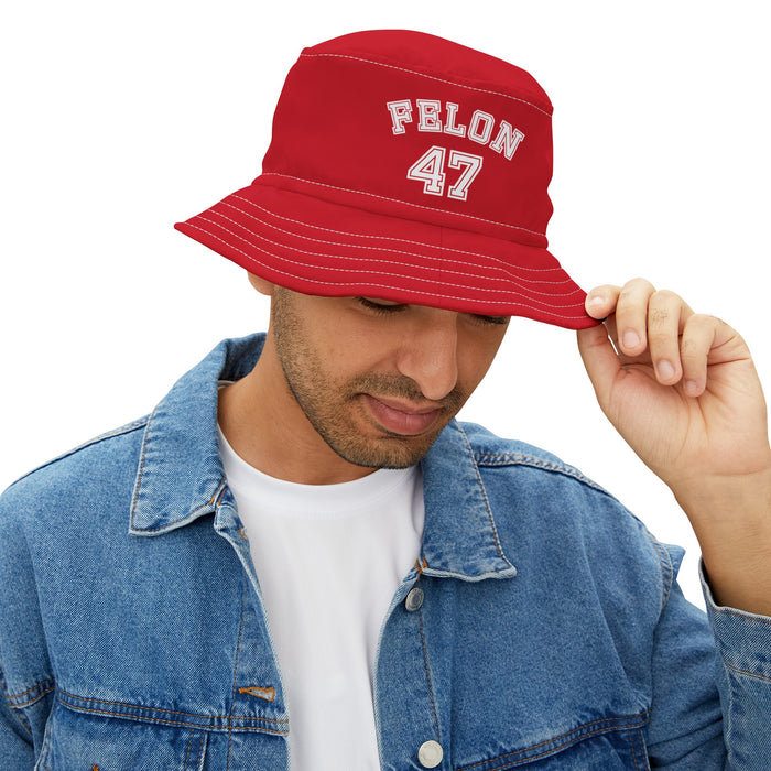 Felon 47 Embroidered Bucket Hat (Made in the USA)