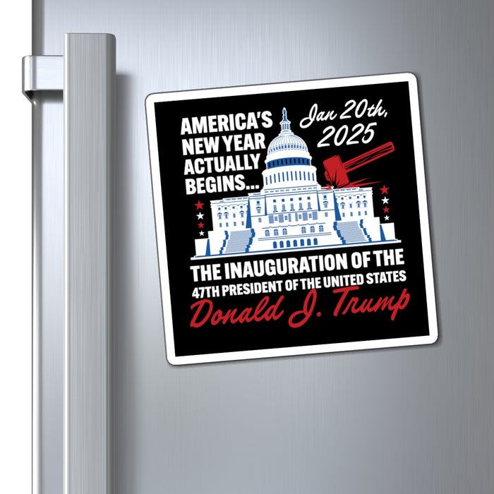 America's New Year Actually Begins January 20, 2025 Trump Magnet (3 Sizes)