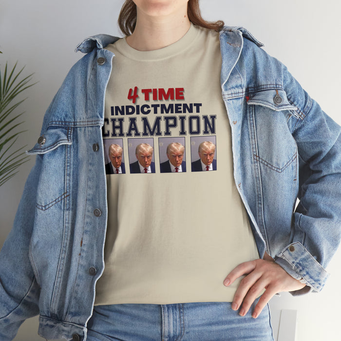 Trump Mugshot 4 Time Indictment Champion Unisex T-Shirt