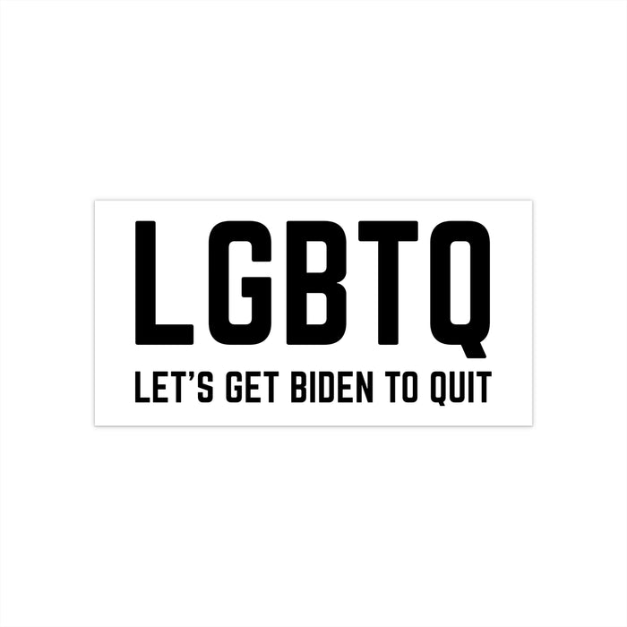 Let's Get Biden To Quit Bumper Sticker