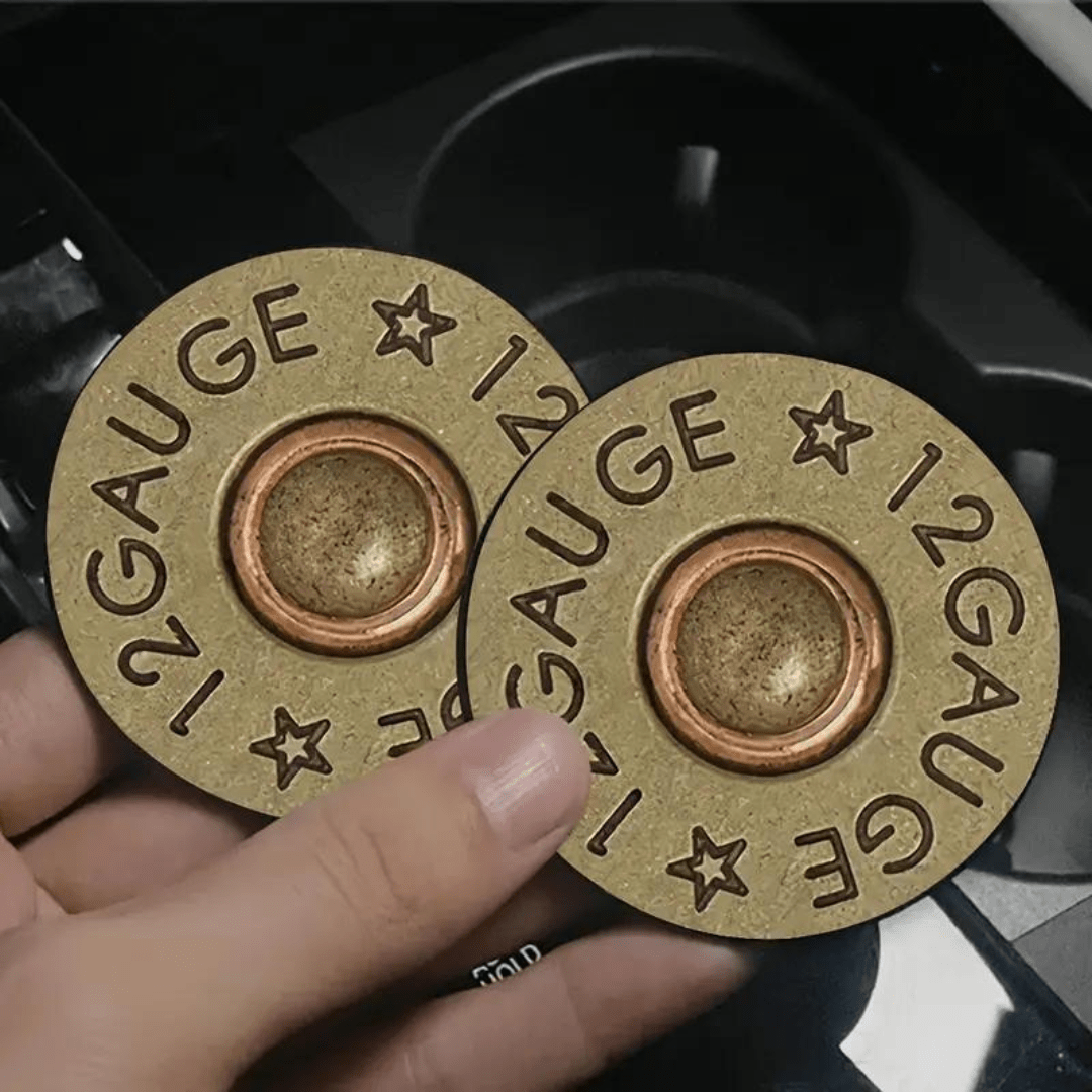 12 Gauge Bullet Car Coasters (2 - pack) - PatriotDepot.com