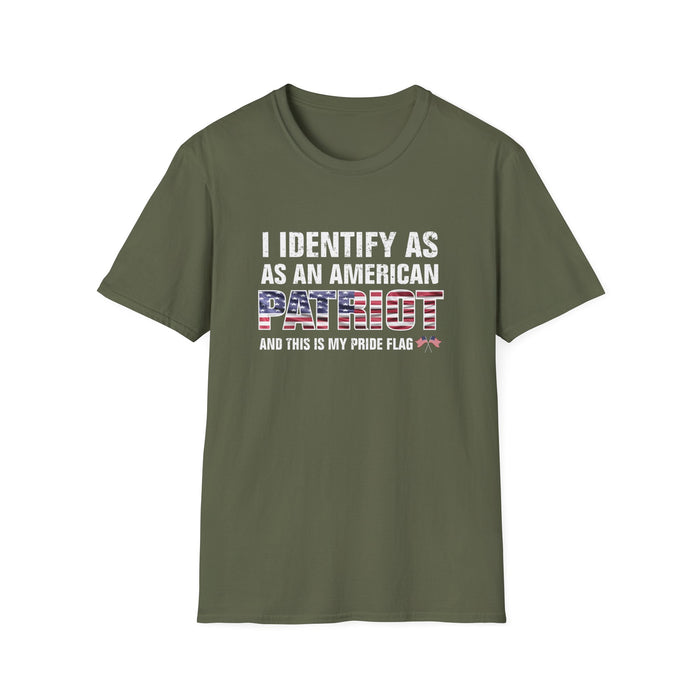 I Identify as an American Patriot and This is My Pride Flag Unisex T-Shirt