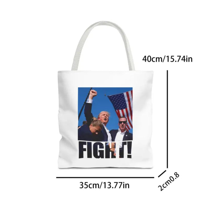 Trump Fight Canvas Tote Bag