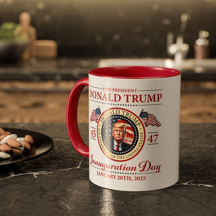 The 47th President of the United States Donald J. Trump Inauguration Color Mugs (12 Color Options)