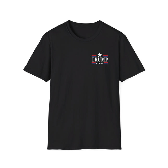 Trump 2024 Star T-Shirt (Front & Back Design)