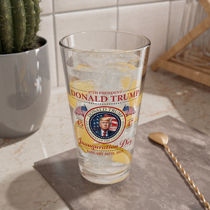 The 47th President of the United States Donald J. Trump Inauguration Glass