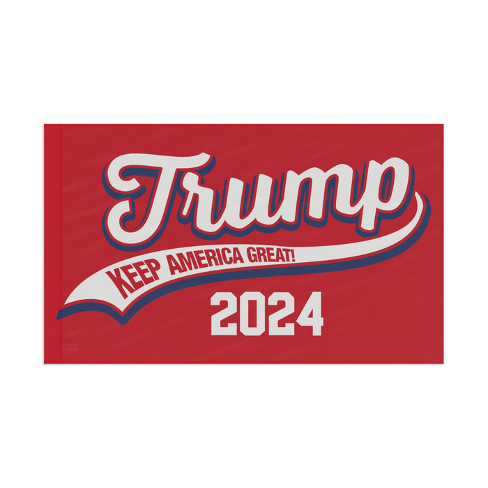 Trump "Keep America Great" 2024 Banner-Style Flag (3 Sizes)