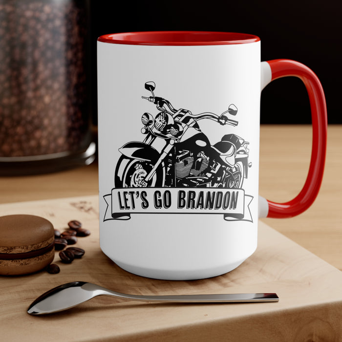 Let's Go Brandon, Motorcycle (B2) Mug (2 sizes, 3 colors)