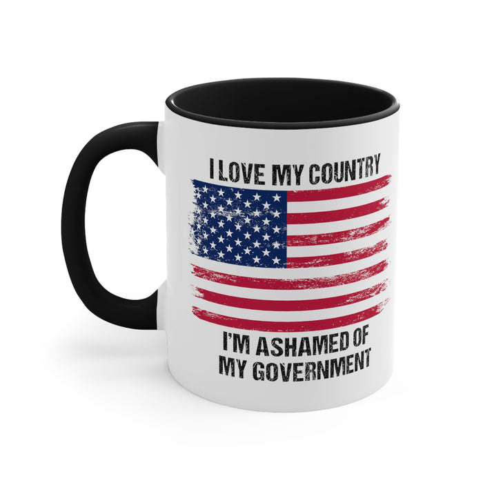 I Love My Country Mug (2 sizes, 2 colors)