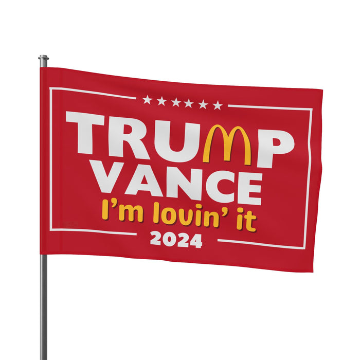 Trump Vance "I'm Lovin' It" 2024 Flag