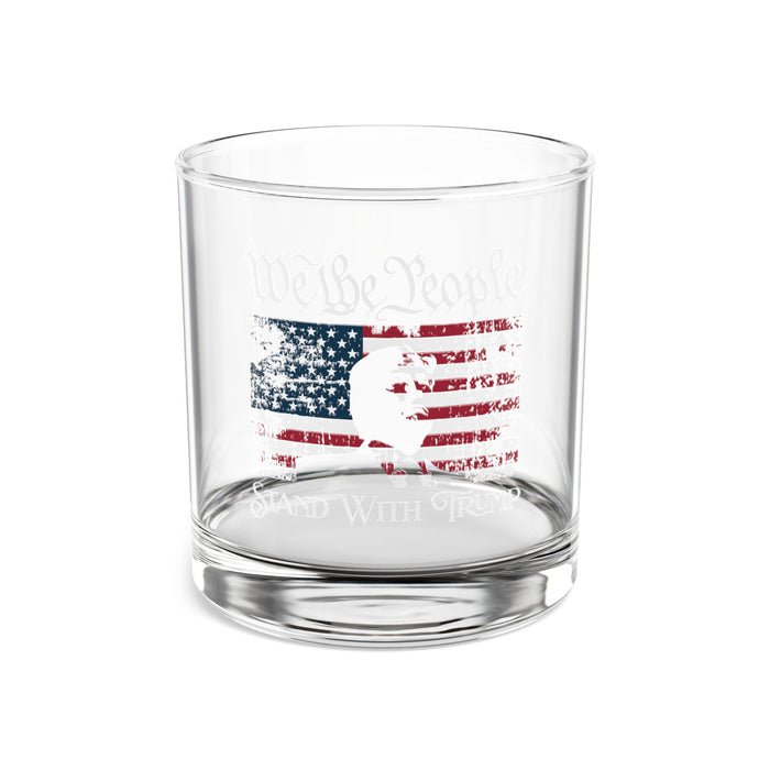 We the People Stand with Trump USA Glass