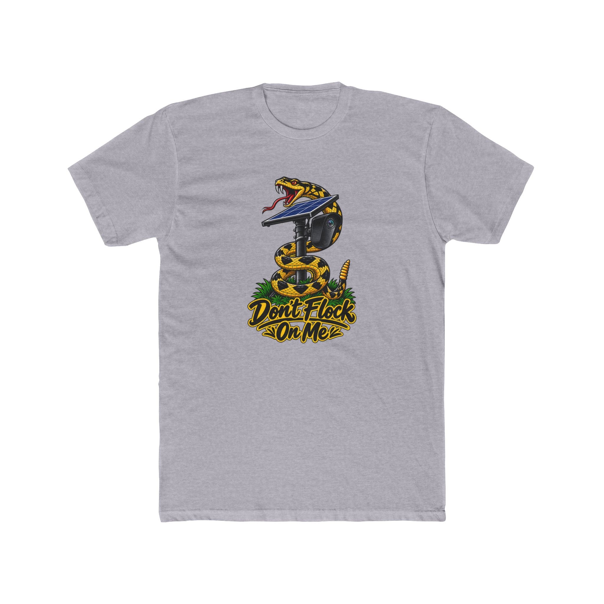Don't Flock On Me Gadsden T-Shirt | Patriotic Rattlesnake Graphic Tee | 2A Statement Shirt
