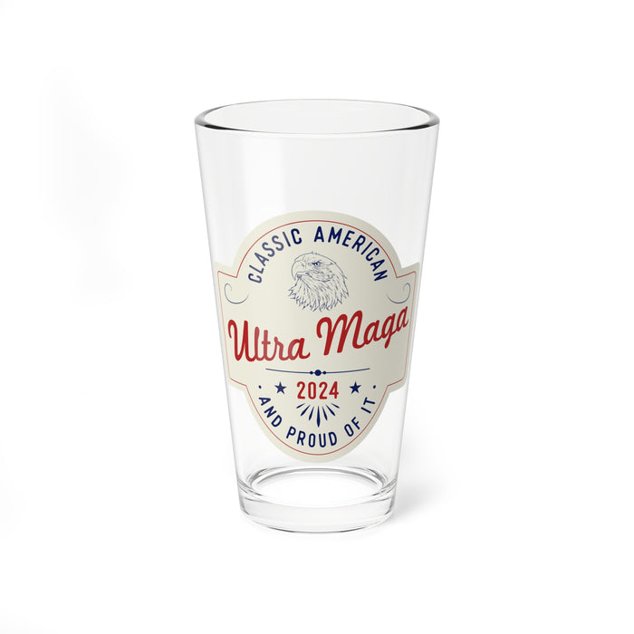 Ultra Maga Classic American and Proud of it 2024 Glass