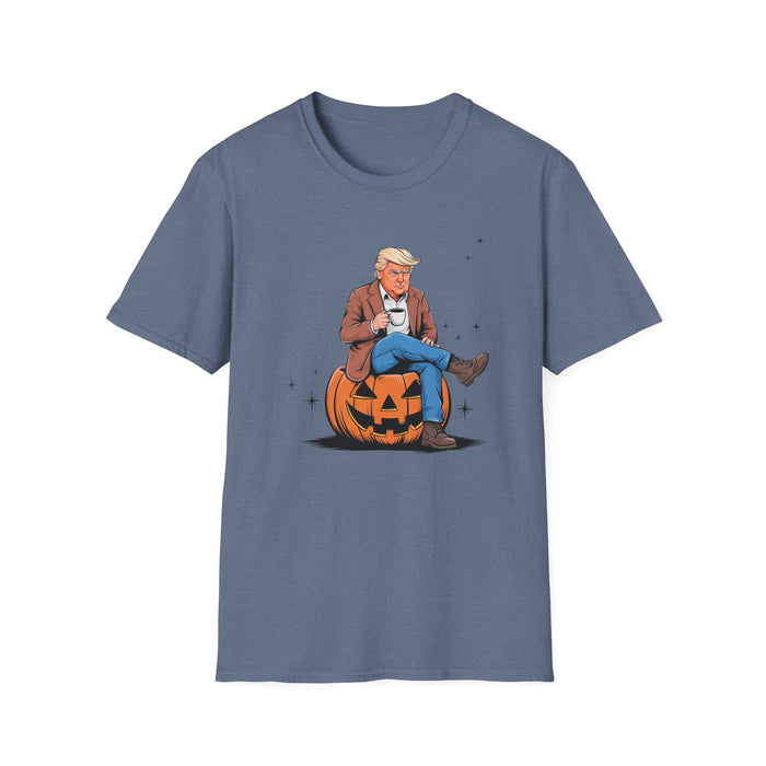 Fall for Trump: Coffee & Pumpkin Patriot T-Shirt