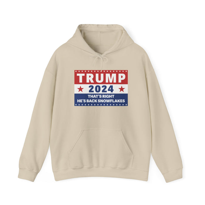 Trump 2024 That's Right, He's Back Snowflakes Hoodie