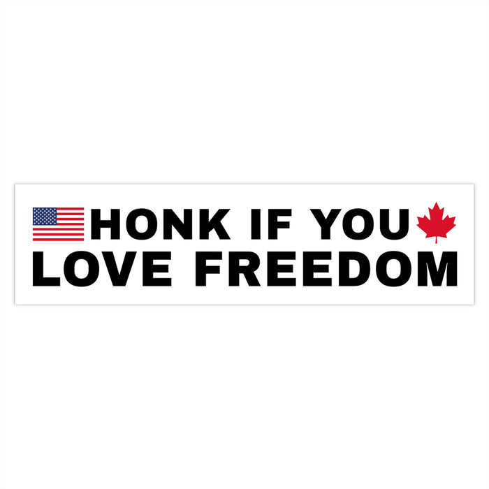 Honk If You Love Freedom Bumper Sticker