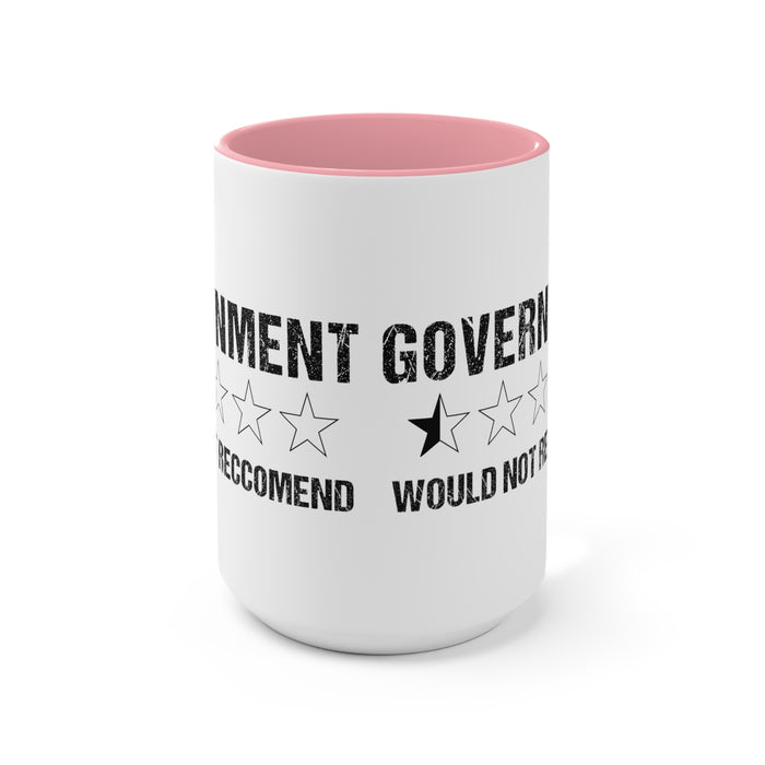 Government Rating  Mug (2 sizes, 3 colors)