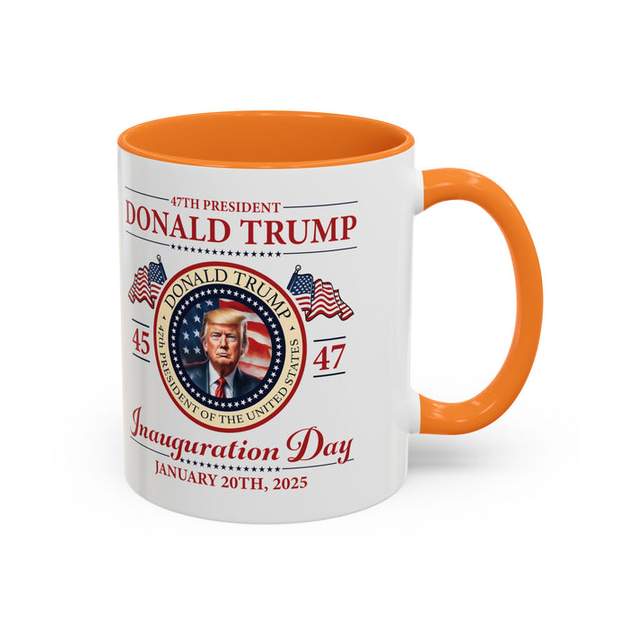 The 47th President of the United States Donald J. Trump Inauguration Color Mugs (12 Color Options)