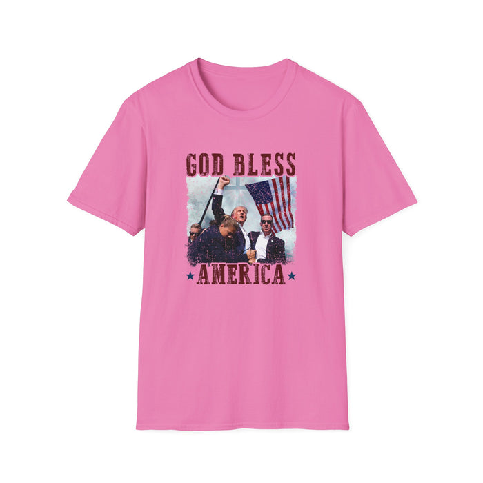 Trump "God Bless America" Patriotic Fight T-Shirt