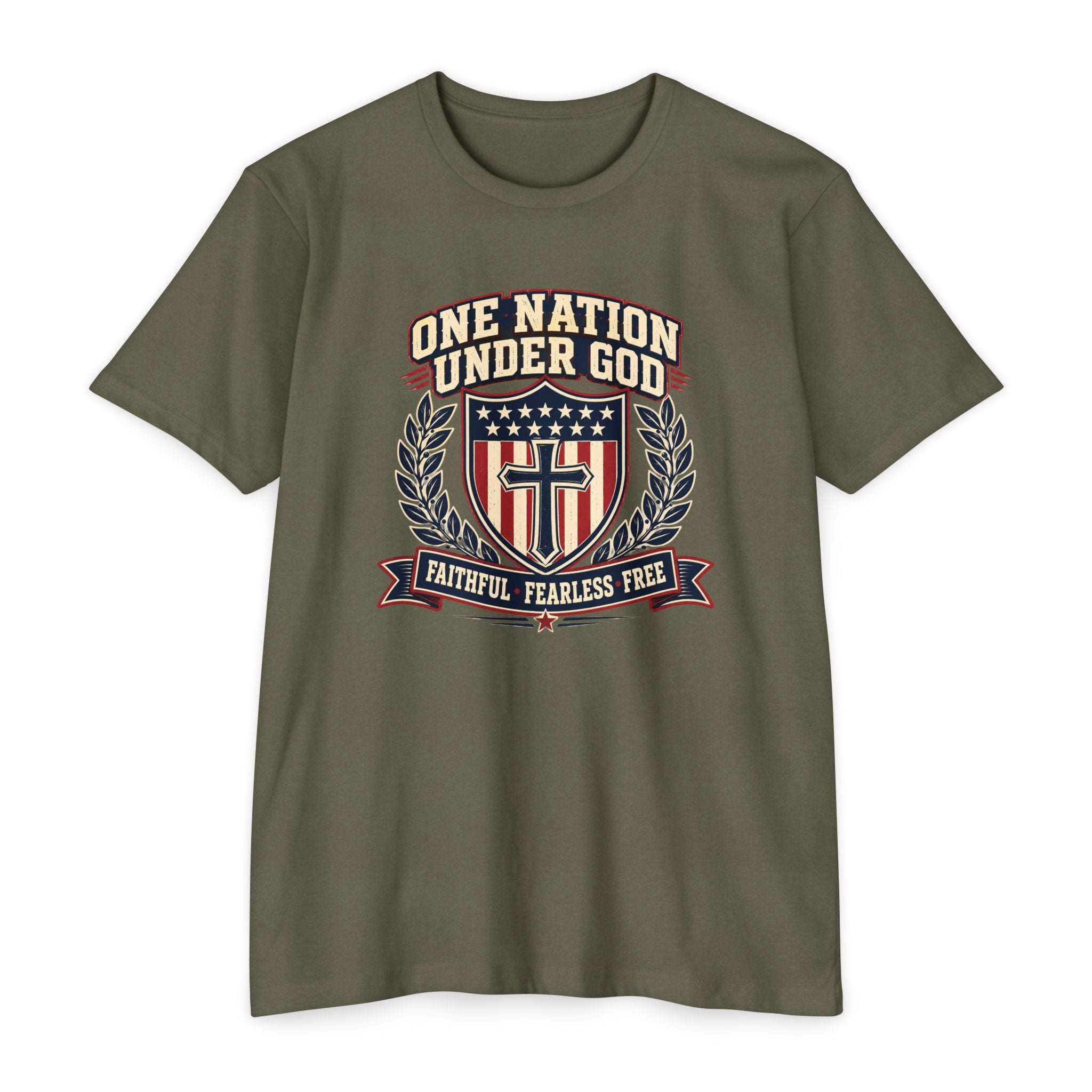 One Nation Under God T-Shirt — Faithful Fearless Free