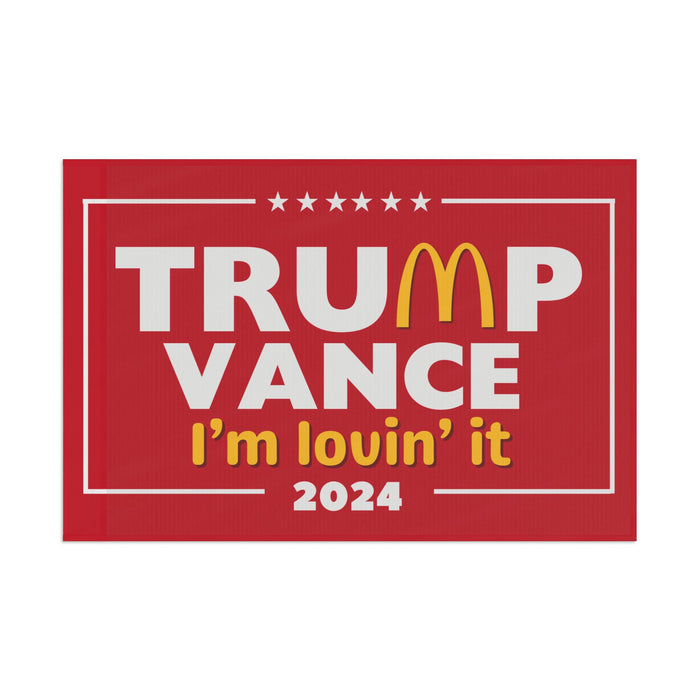 Trump Vance "I'm Lovin' It" 2024 Flag