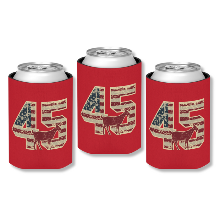 Patriotic Trump 45 G.O.A.T. Can Cooler (Exclusive)