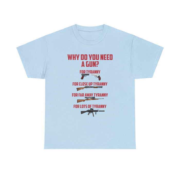 Why Do You Need A Gun? T-Shirt