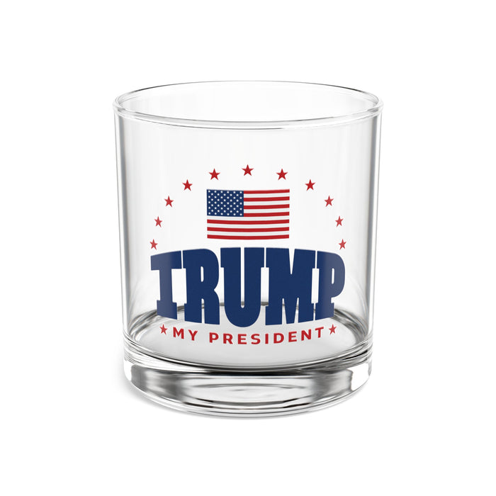 Trump My President Rocks Glass