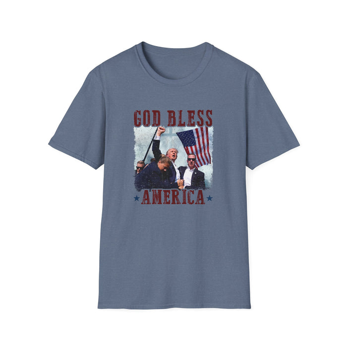 Trump "God Bless America" Patriotic Fight T-Shirt