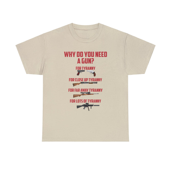 Why Do You Need A Gun? T-Shirt