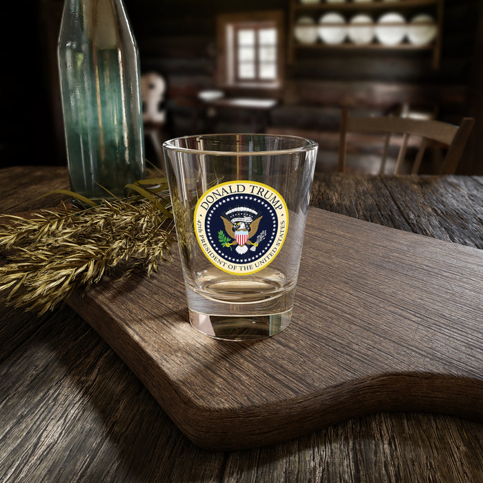 Donald Trump 47th President of the United States Shot Glass