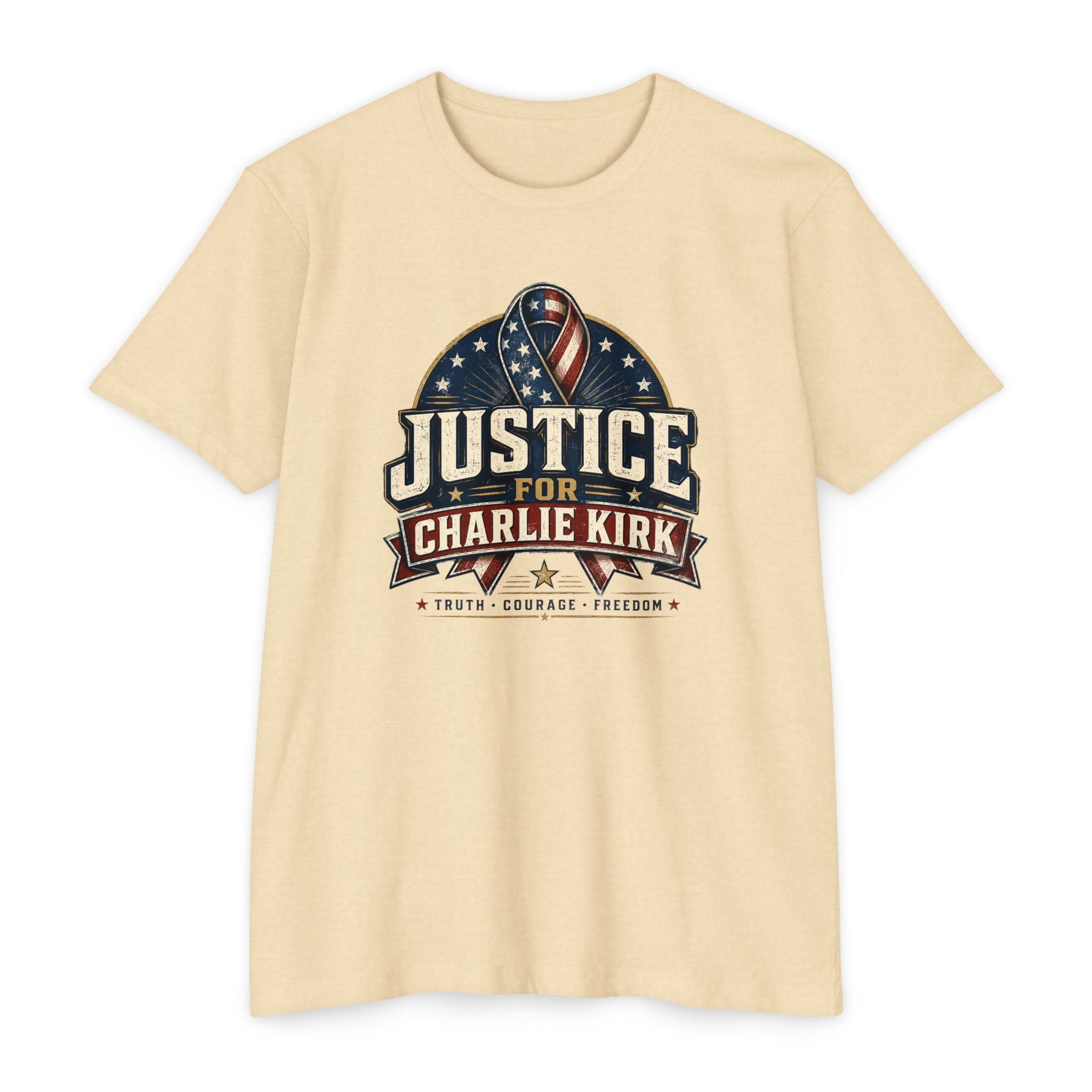 Justice For Charlie Kirk | Truth, Freedom, Courage T-Shirt