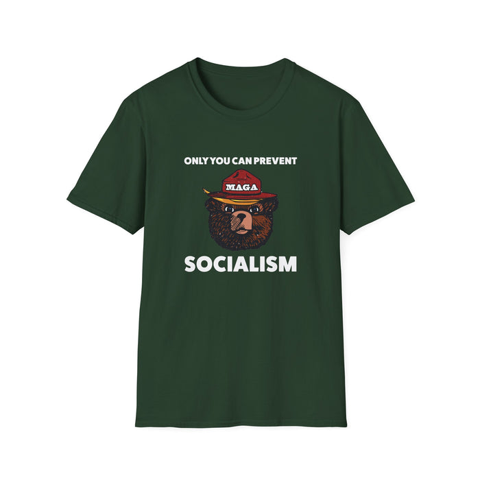 Only You Can Prevent Socialism (MAGA Bear) Unisex T-Shirt