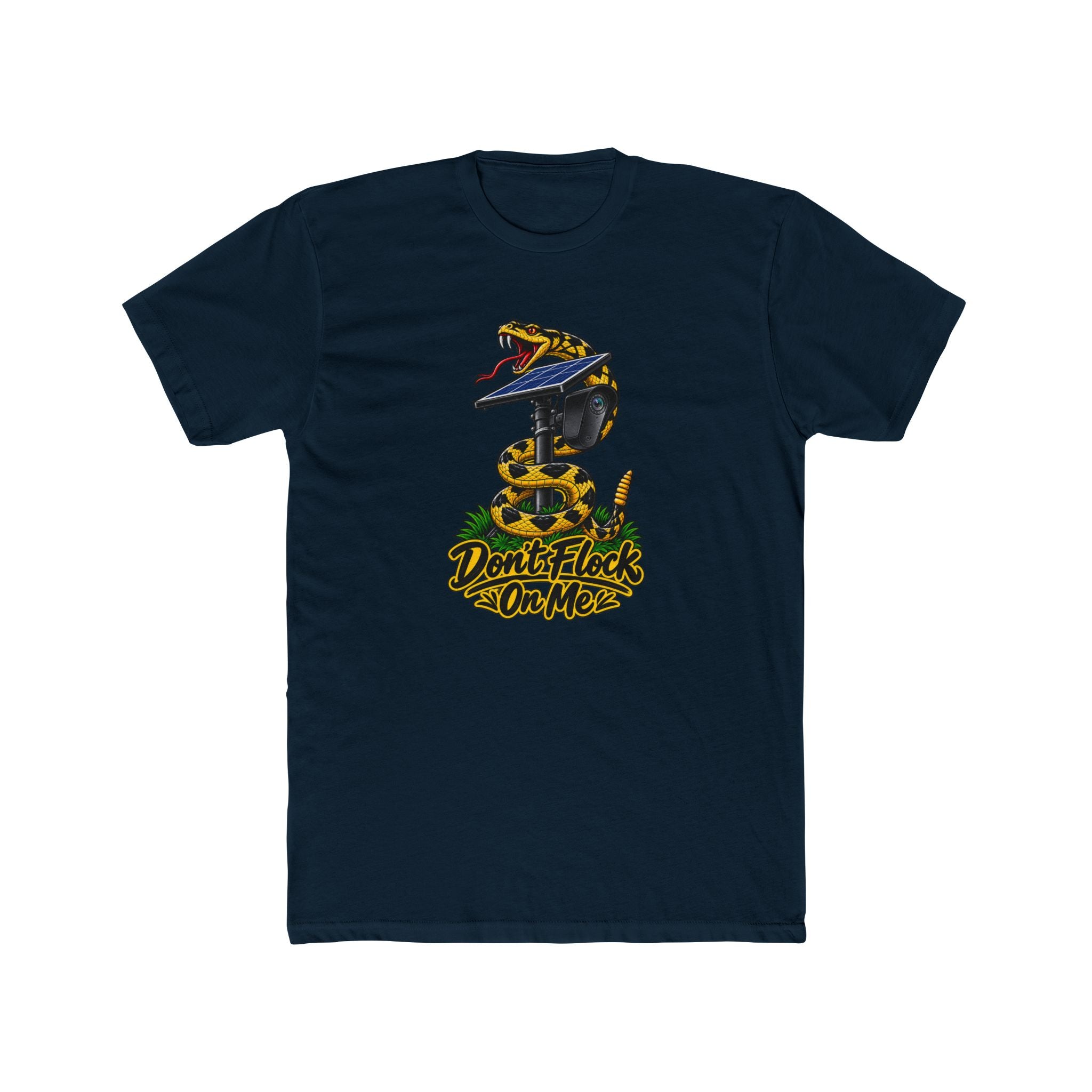 Don't Flock On Me Gadsden T-Shirt | Patriotic Rattlesnake Graphic Tee | 2A Statement Shirt