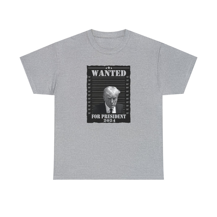 Wanted for President 2024 Trump Mugshot Unisex T-Shirt