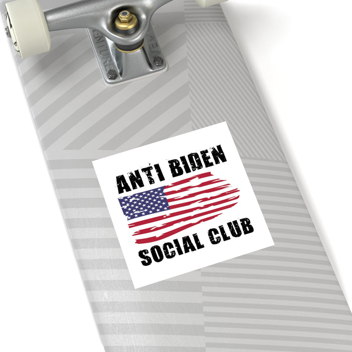 Anti Biden Social Club Sticker (Indoor\Outdoor)
