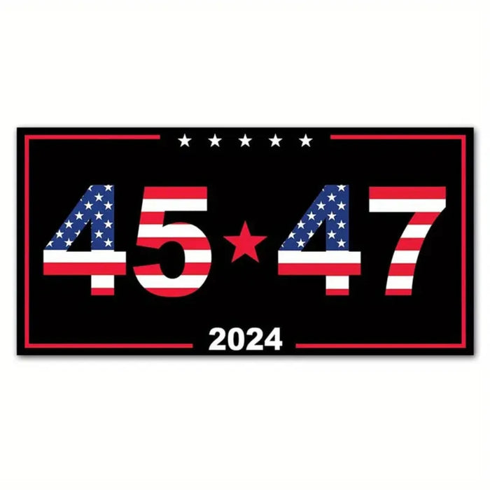 45 47 Patriotic 2024 Bumper Sticker