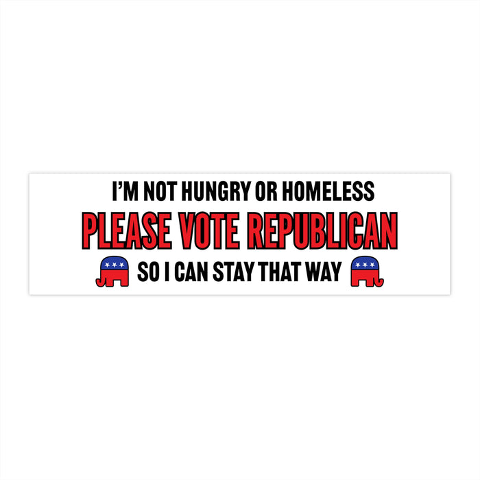 Please Vote Republican Bumper Sticker