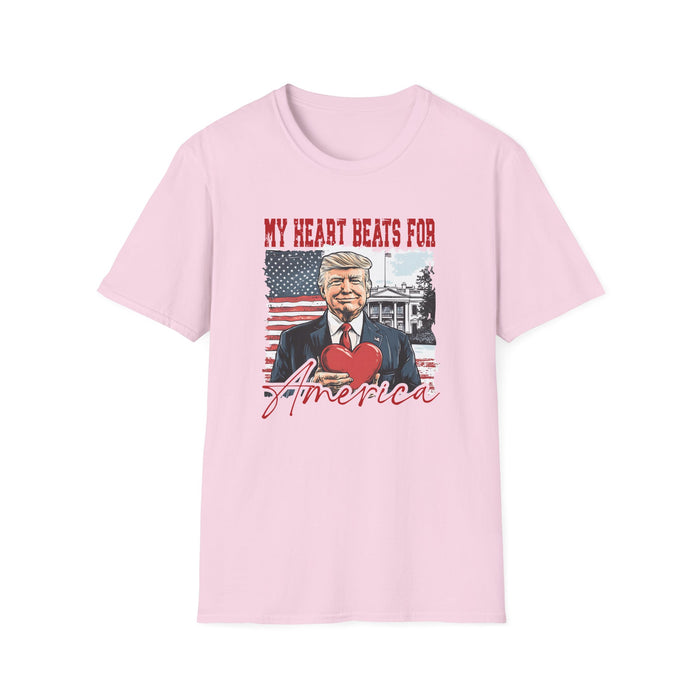 Trump Valentine "My Heart Beats for America" T-Shirt