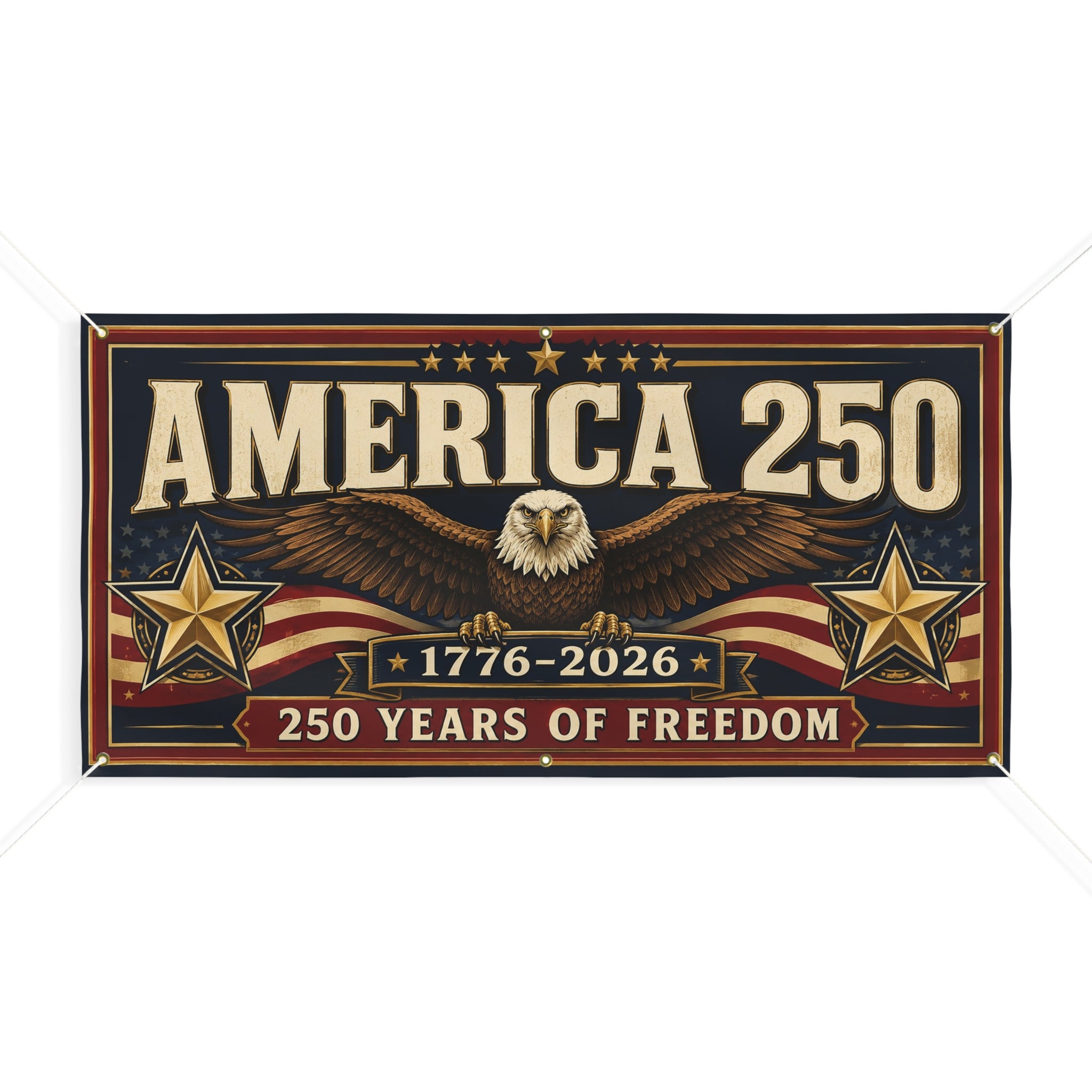 America's 250th Matte Banner – 1776–2026 250 Years of Freedom