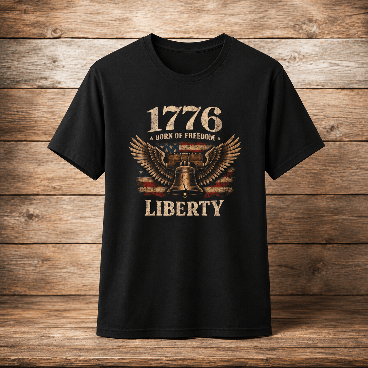 1776–2026 Liberty & Freedom Eagle T-Shirt | America's 250th Anniversary - PatriotDepot.com