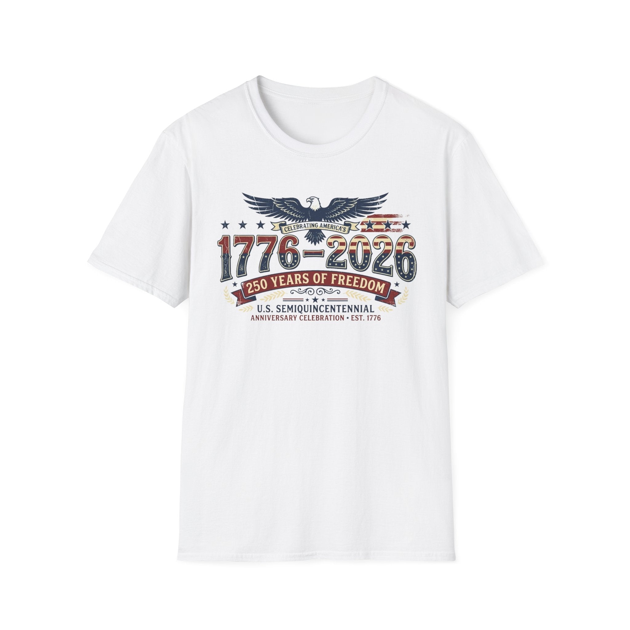 1776–2026 Semiquincentennial T-Shirt | 250 Years of American Freedom - PatriotDepot.com