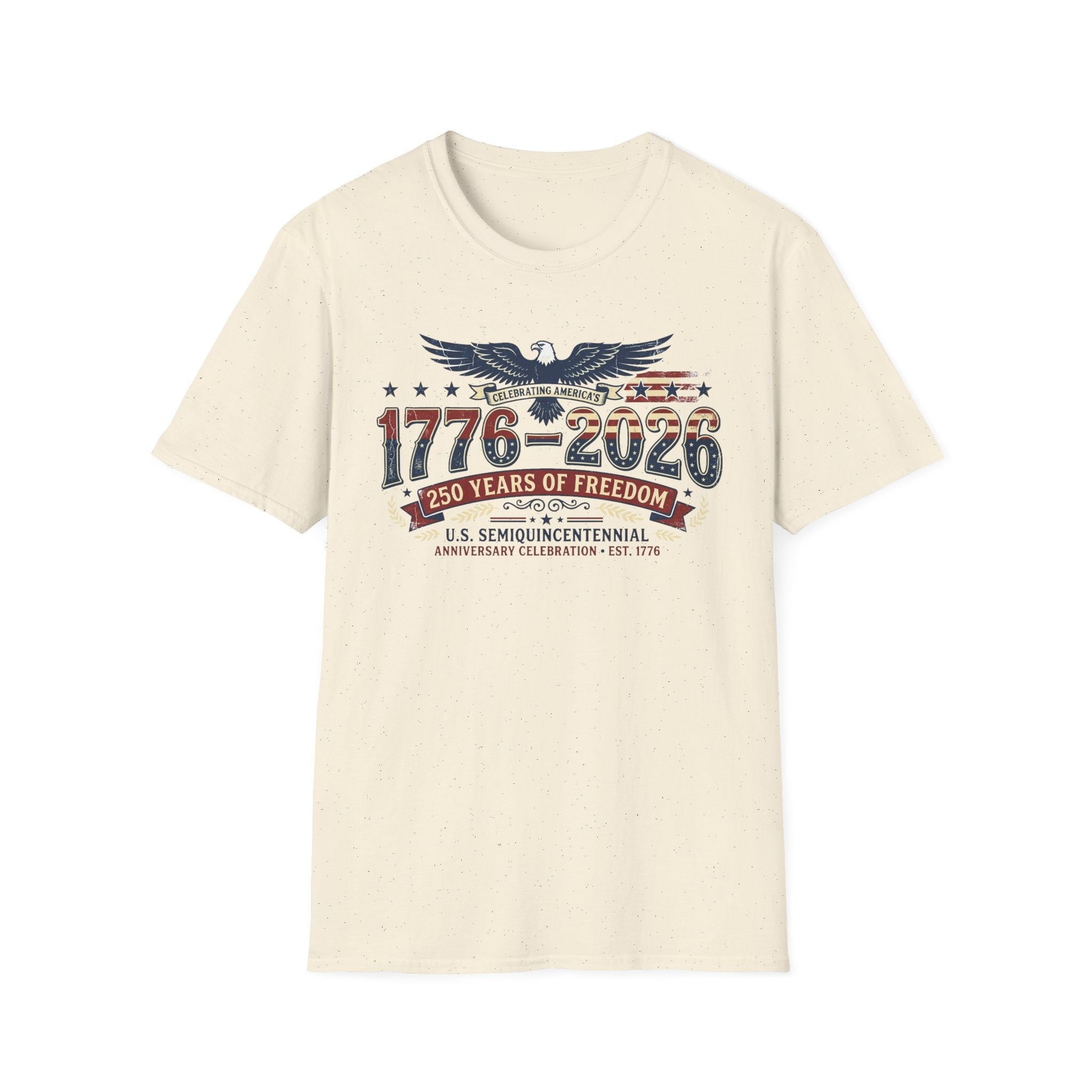 1776–2026 Semiquincentennial T-Shirt | 250 Years of American Freedom - PatriotDepot.com