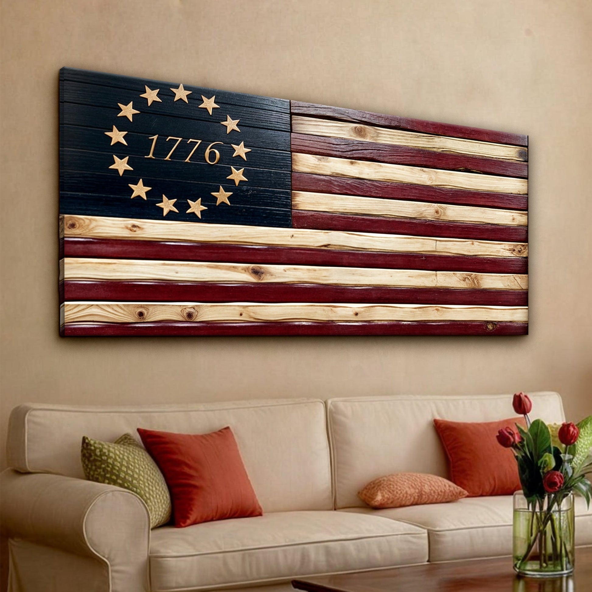 1776 American Flag Wall Art - PatriotDepot.com