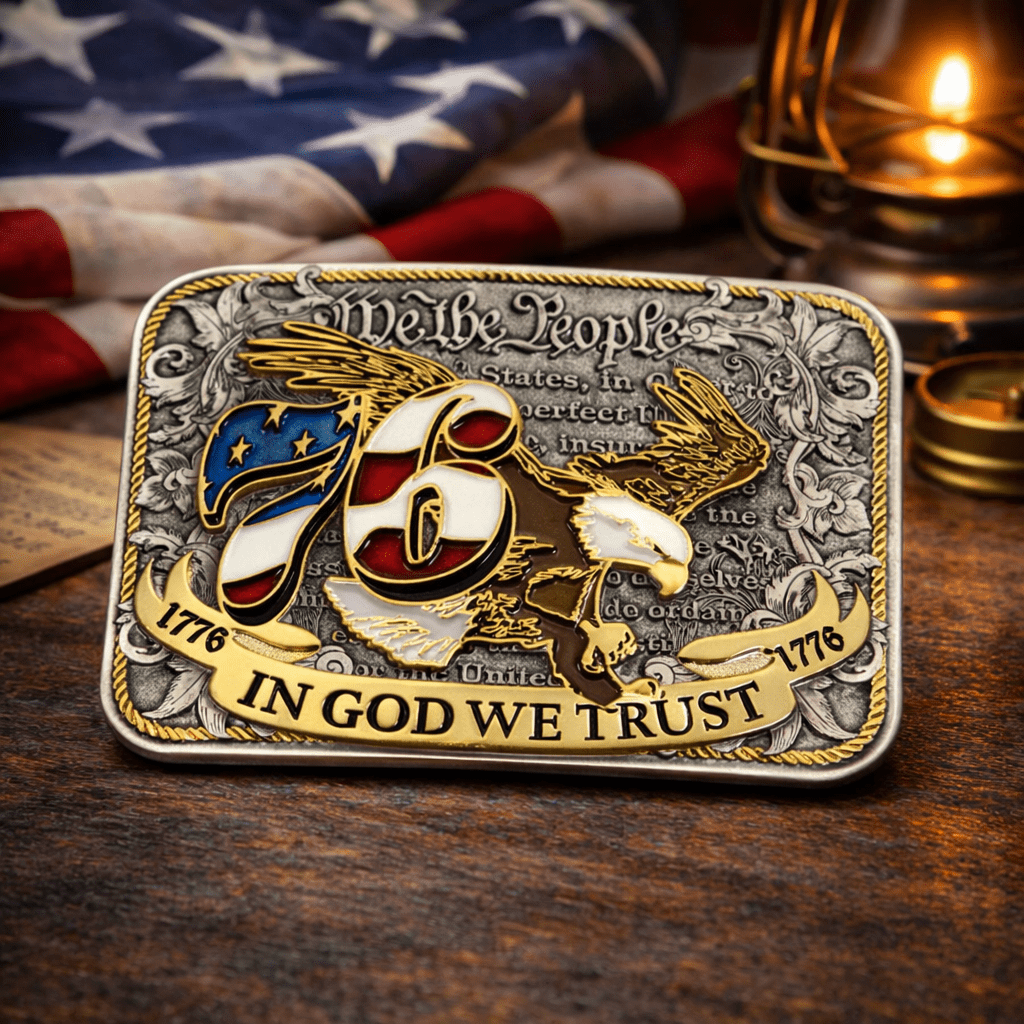 1776 Constitutional Eagle Belt Buckle - PatriotDepot.com
