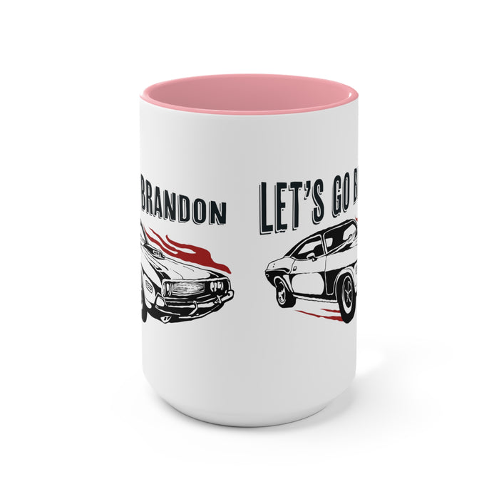 LET'S GO BRANDON, MUSCLE CAR 3 Mug (2 sizes, 2 colors)