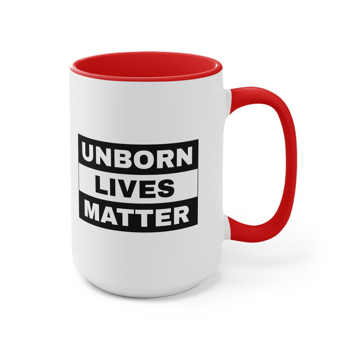 Unborn Lives Matter Mug (2 sizes, 3 colors)