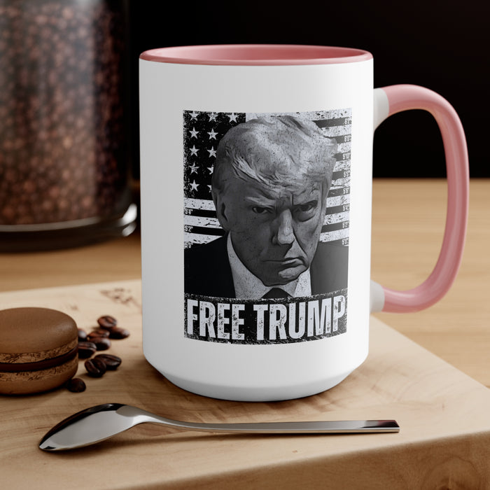 Free Trump Mugshot Mug (3 Colors, 2 Sizes)