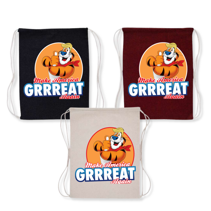 Make America Grrreat Again Drawstring Bag (3 Colors)